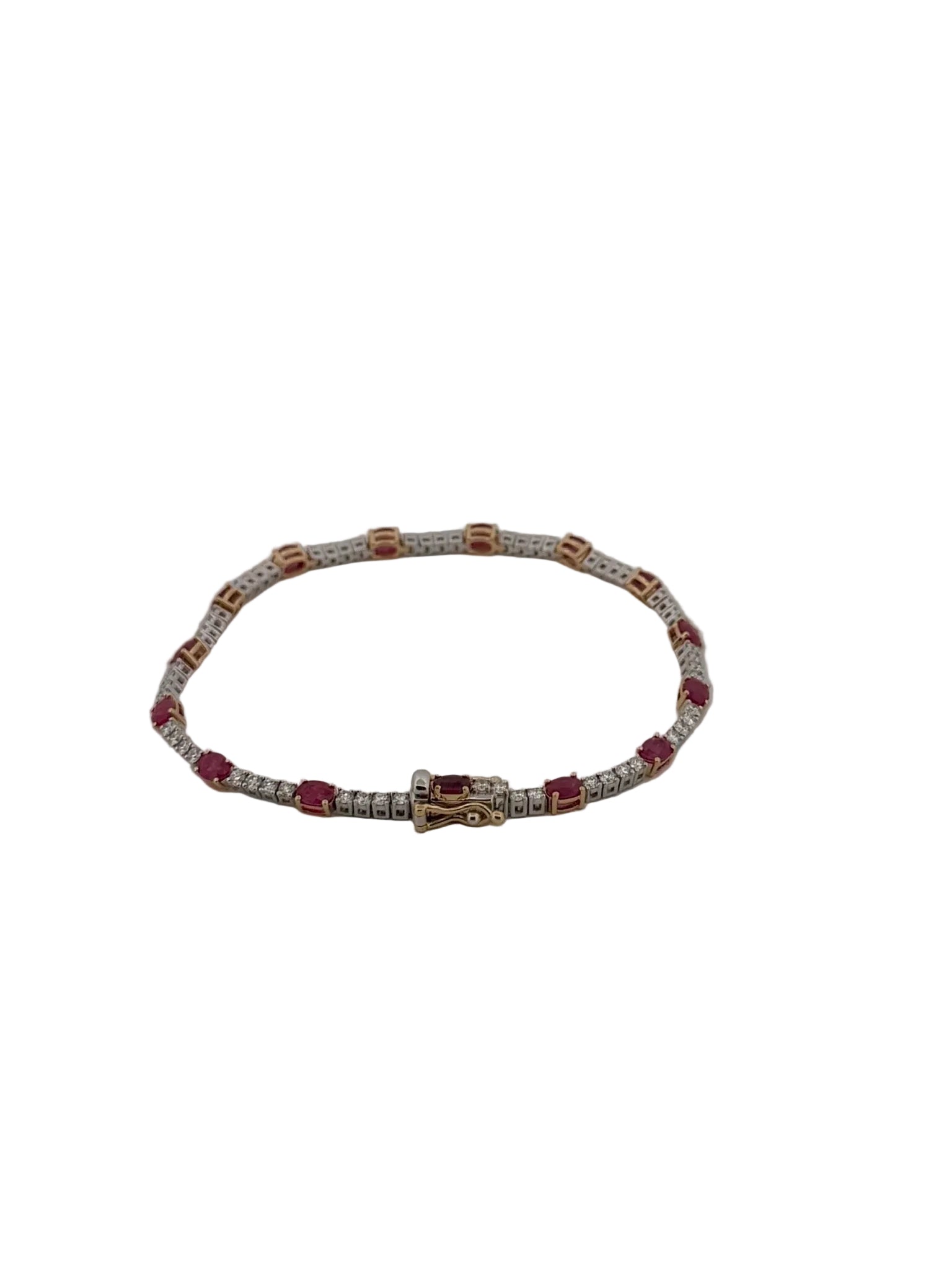 Ruby and Diamond Tennis Bracelet