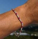 Ruby and Diamond Tennis Bracelet