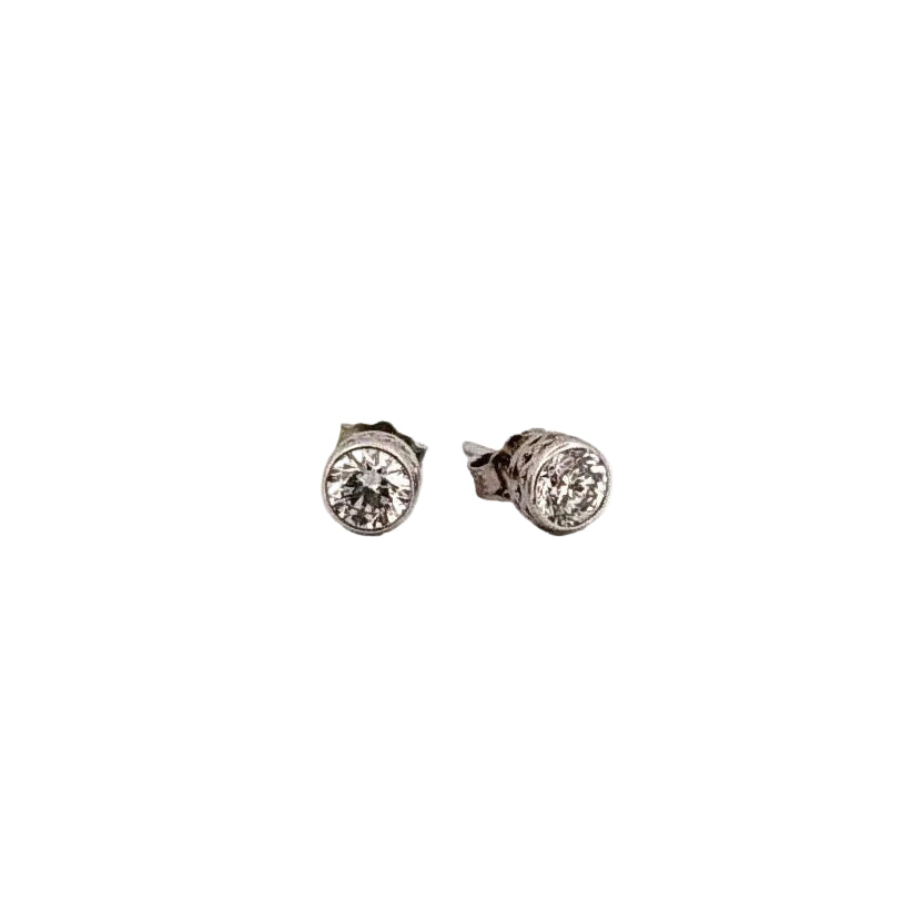 Bezel Set Lab Diamond Studs