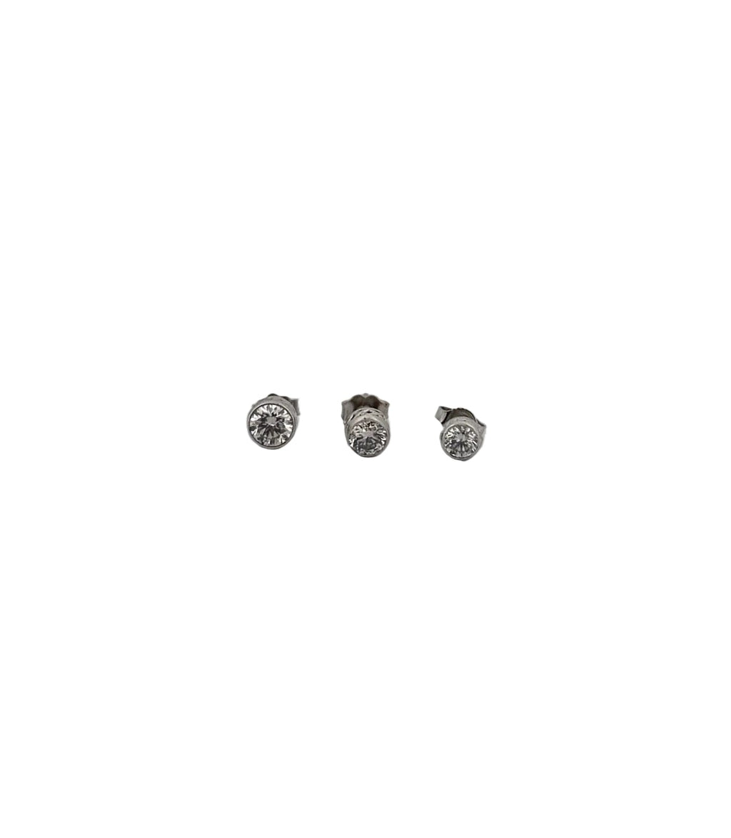 Bezel Set Lab Diamond Studs