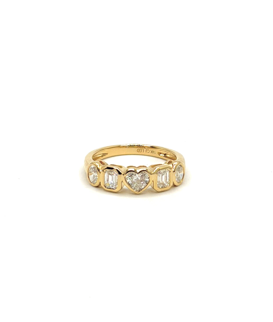 Heart Mosaic Lab Grown Diamond Ring