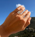 Radiant Solitaire Ring with Hidden Halo - IGI Certified Lab Grown Diamond