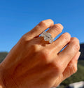 IGI Oval Cut Lab Diamond Trio Ring