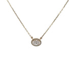IGI Lab Oval Diamond Pendant Necklace
