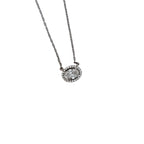 IGI Lab Oval Diamond Pendant Necklace