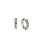 Medium Diamond Hoop Earrings