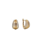 Five Row Hoop Earrings