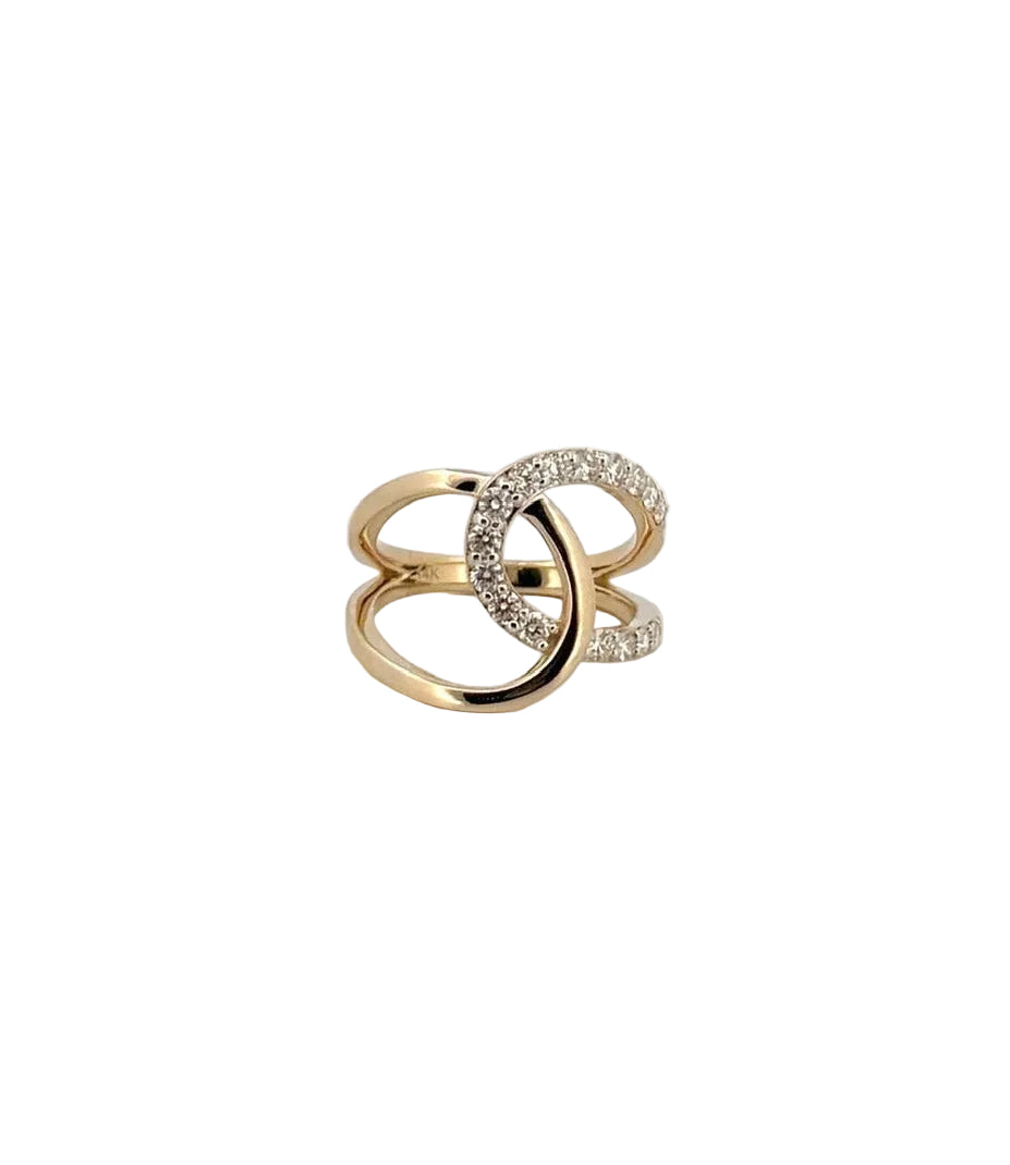 Intertwining Cocktail Ring