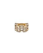 Diamond Chain Link Ring - PREORDER