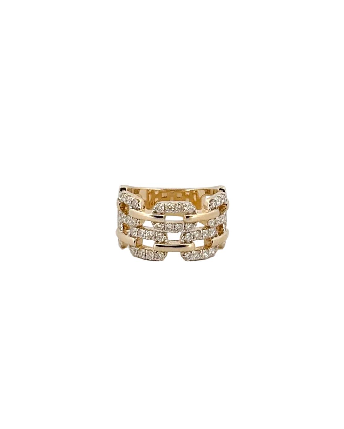 Diamond Chain Link Ring - PREORDER