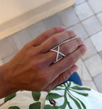 X Cocktail Ring