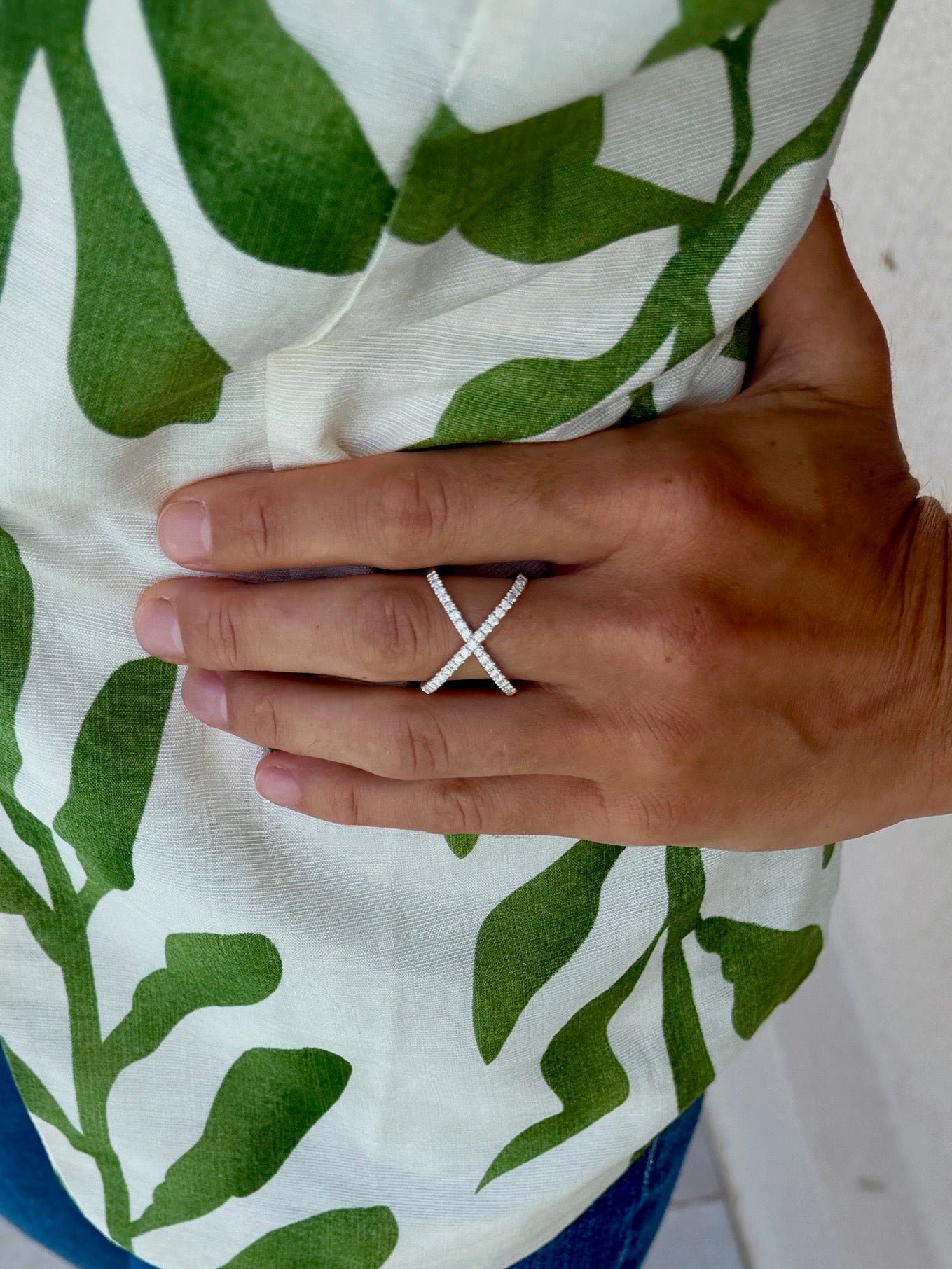 X Cocktail Ring