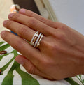 Pavé and Bezel Set Diamond Cocktail Ring - PREORDER