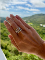 Pavé and Bezel Set Diamond Cocktail Ring - PREORDER