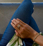 Diamond Chain Link Ring - PREORDER