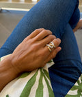 Intertwining Chunky Cocktail Ring