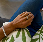 Diamond Criss-Cross Rope Ring