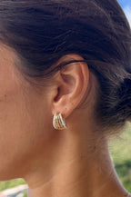 Five Row Hoop Earrings