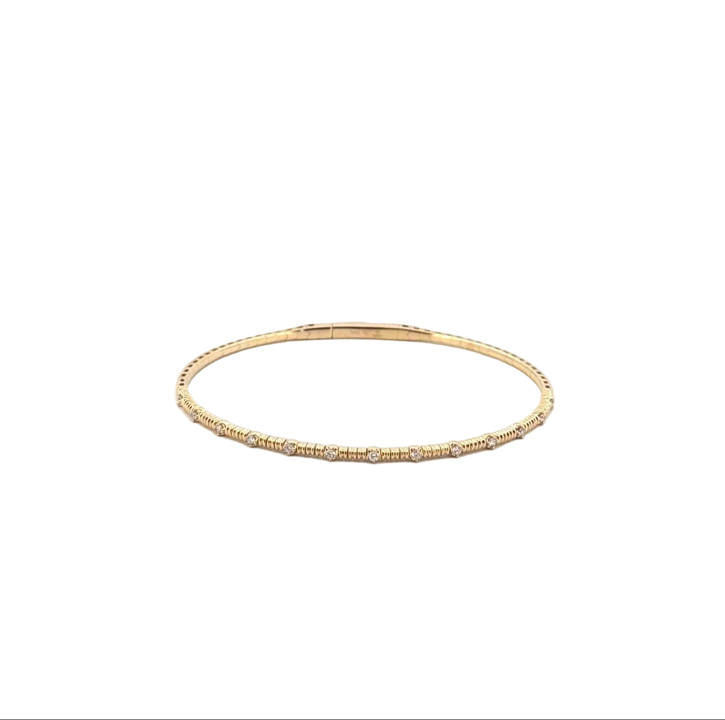 14kt Mini Round Diamond Station Flexi