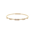 Flexi Bangle with Emerald Cut Diamonds