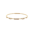 Flexi Bangle with Emerald Cut Diamonds
