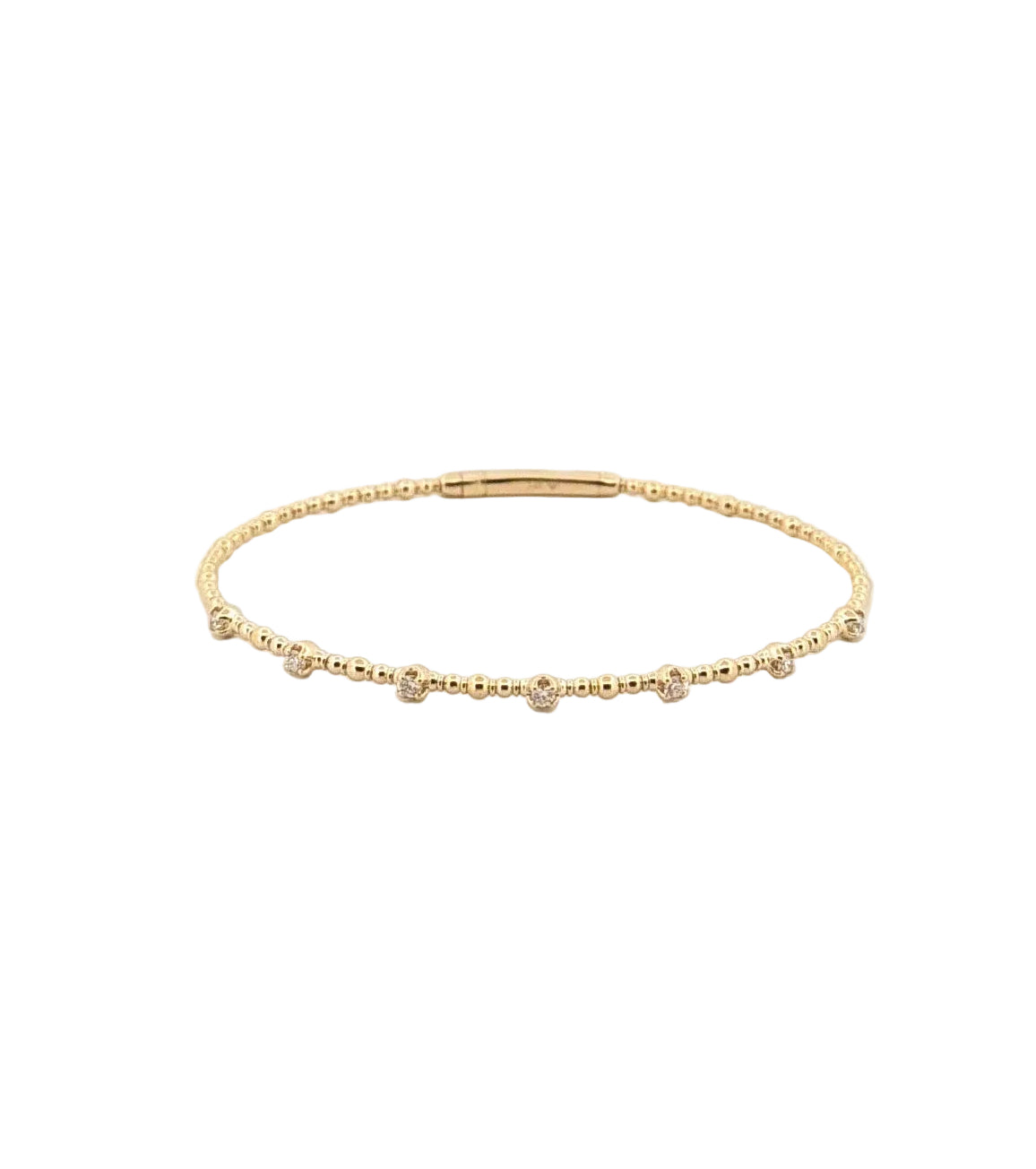 Flexi Bangle with Bezel Set Station Diamonds - PREORDER