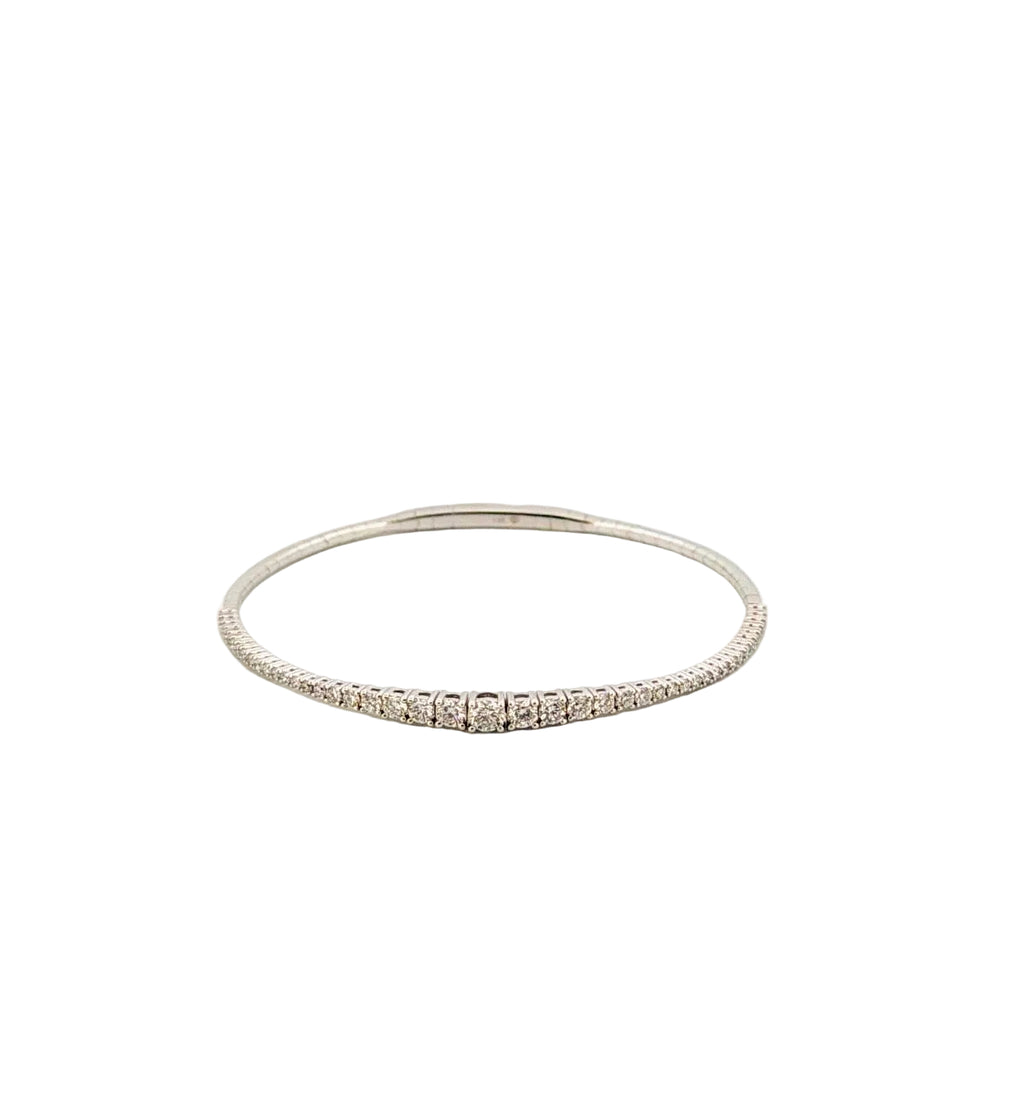 Graduated Diamond Flexi Bangle