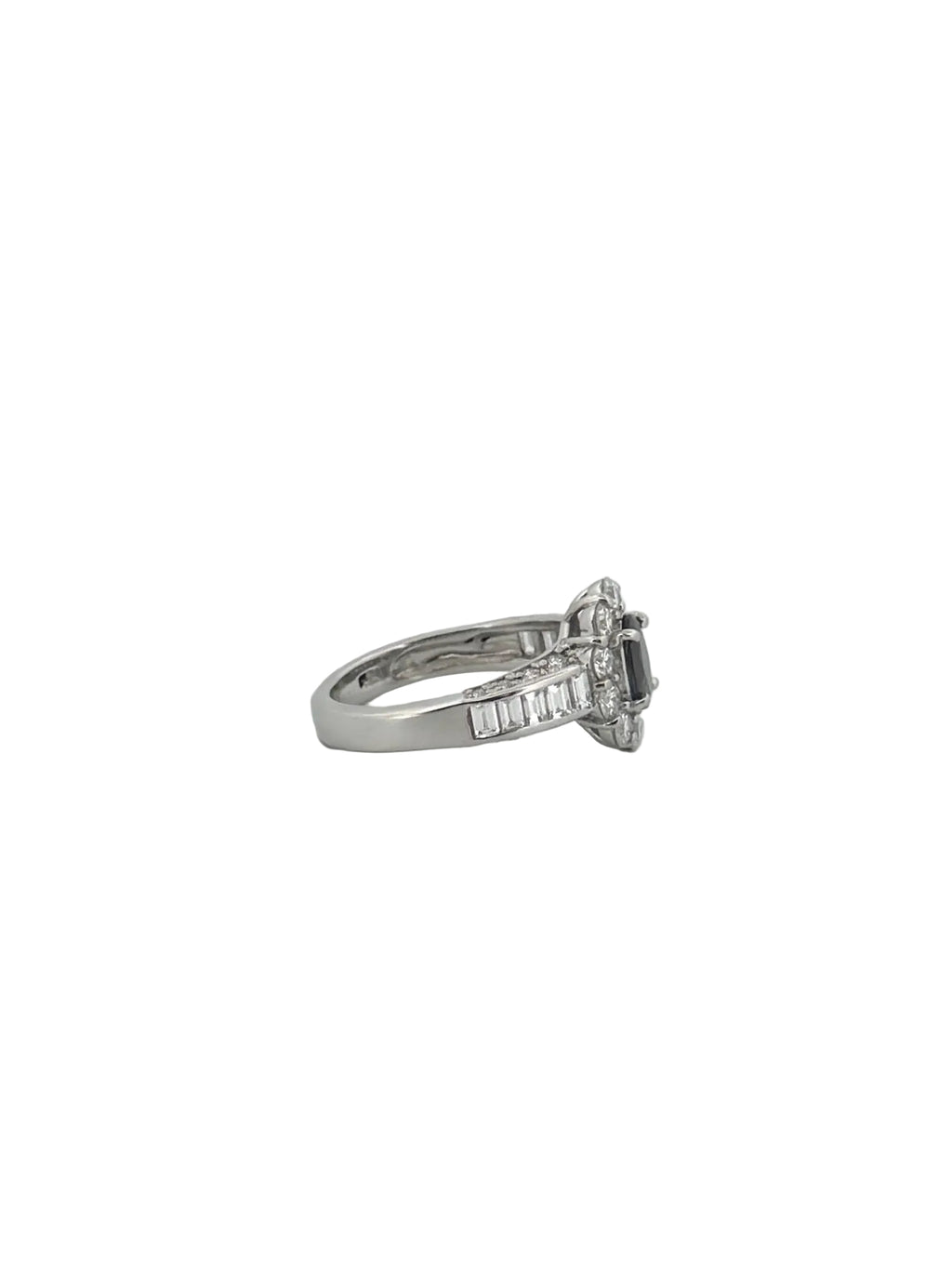 GIA Alexandrite Ring with Diamond Halo