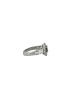 GIA Alexandrite Ring with Diamond Halo
