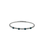 Blue Diamond Station Flexi Bangle