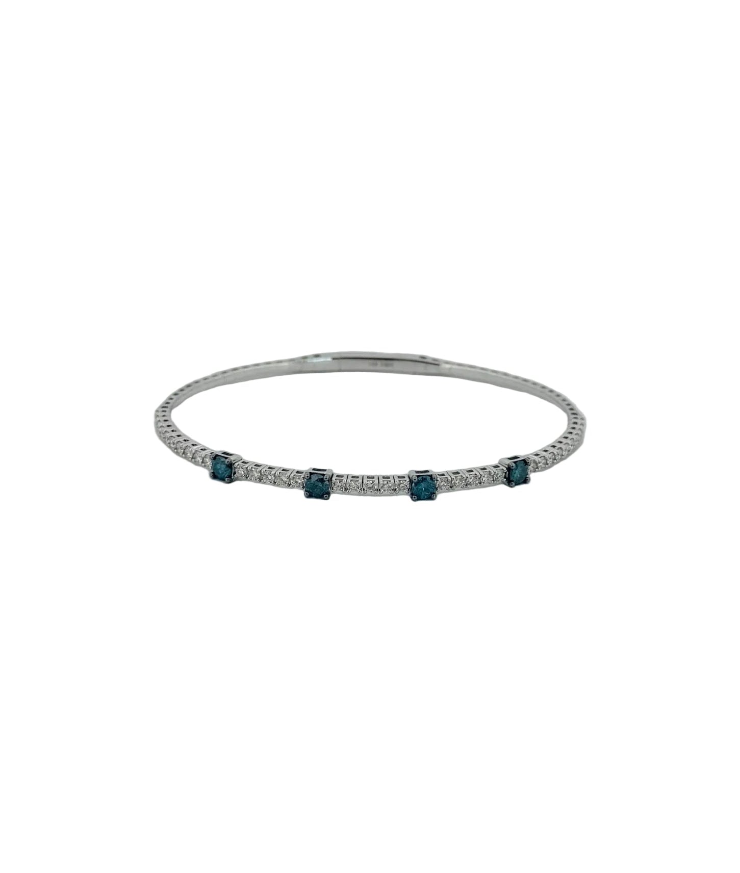 Blue Diamond Station Flexi Bangle