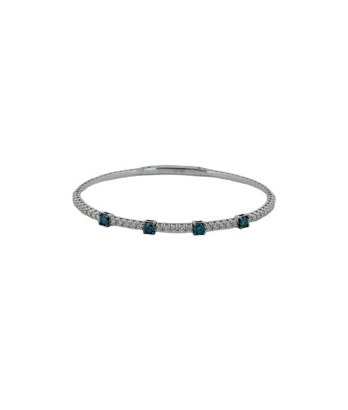 Blue Diamond Station Flexi Bangle