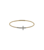 Diamond Cross Flexi Bangle
