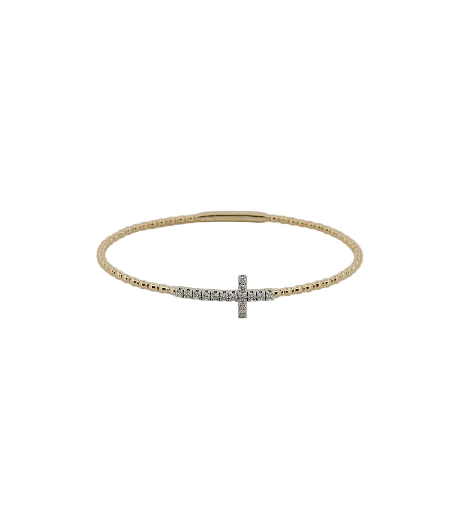 Diamond Cross Flexi Bangle