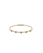 Round Diamond Station Flexi Bangle