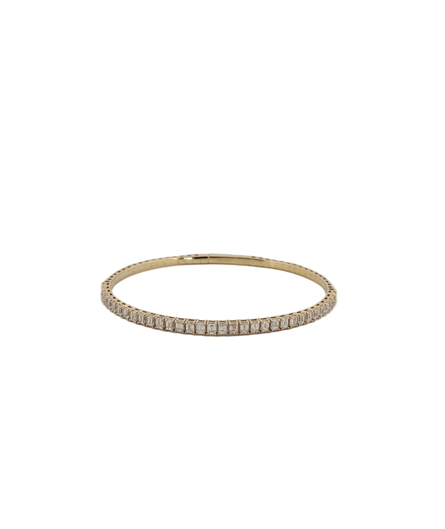 Emerald Cut Diamond Flexi Bangle