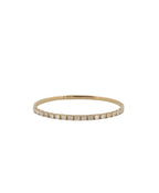 East-West Emerald Cut Diamond Flexi Bangle