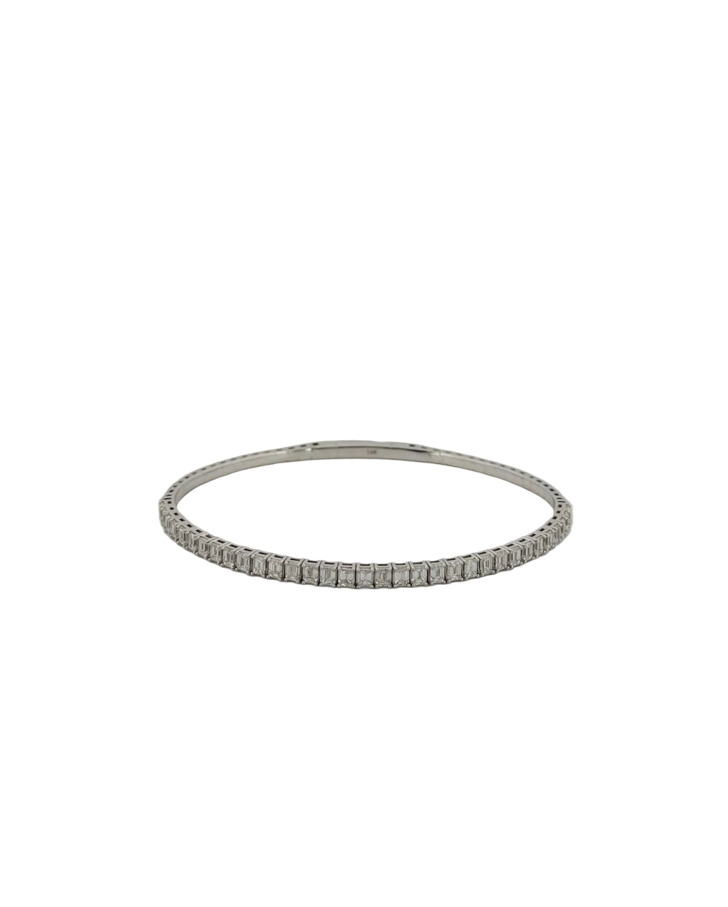 Emerald Cut Diamond Flexi Bangle