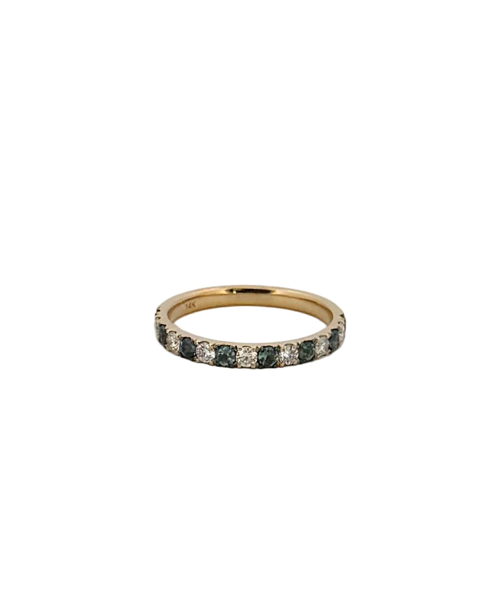 Dainty Alexandrite & Diamond Band