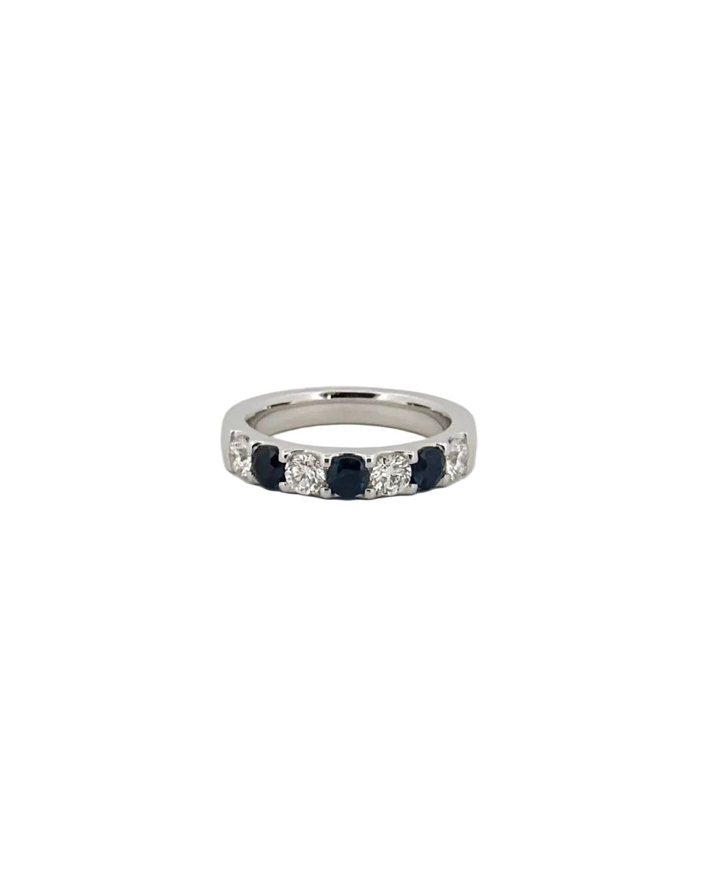 7 stone Sapphire and Diamond Band