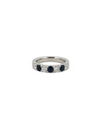 7 stone Sapphire and Diamond Band