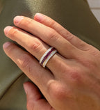 Princess Cut Ruby Channel Ring