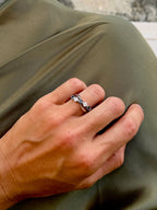 GIA Alexandrite and Diamond Infinity Ring