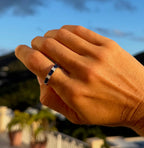 Five Stone East-West Sapphire and Diamond Ring