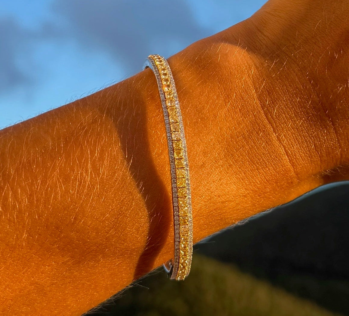 Yellow Diamond Flexi Bangle