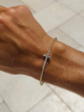 Diamond Cross Flexi Bangle
