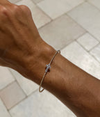 Diamond Mini Cross Flexi Bangle - PREORDER