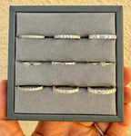 Dainty Baguette & Round Brilliant Diamond Ring