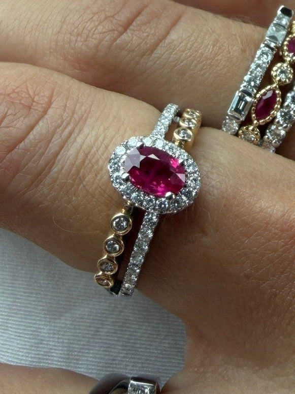 Ruby Double Band Ring