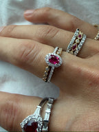 Ruby Double Band Ring